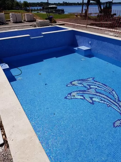 El diseño personalizado de la piscina por duplicado