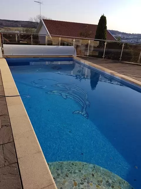 El diseño personalizado de la piscina por duplicado