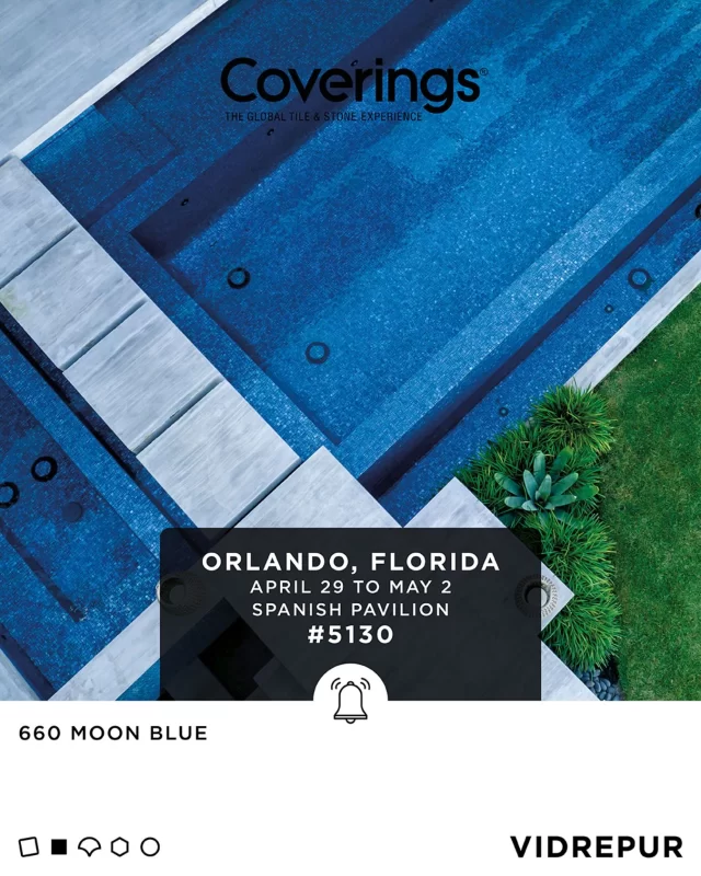 ✨ ¡Vidrepur te invita a Coverings 2025 en Orlando! ✨

Del 28 de Abril al 2 de Mayo estaremos presentes en Coverings, la feria más importante del sector cerámico y de superficies en América. 📍 Nos encontrarás en el stand 5130 donde presentaremos nuestras últimas innovaciones en mosaico de vidrio reciclado.

🌿 Diseño, sostenibilidad e innovación se unen en cada una de nuestras colecciones. ¡Ven a descubrirlas en persona y a inspirarte con nuestras propuestas!

📅 Reserva la fecha y visítanos en Orlando.
📩 Contáctanos para más información o agenda una reunión con nuestro equipo.
……..

Vidrepur invites you to Coverings 2025 in Orlando! ✨

From 28 April to 2 May we’ll be at Coverings, the leading ceramic and surface event in America. 📍 Visit us at booth 5130 and discover our latest innovations in recycled glass mosaic.

🌿 Design, sustainability, and innovation come together in each of our collections. Come see them in person and get inspired!

📅 Save the date and visit us in Orlando.
📩 Contact us for more information or to schedule a meeting with our team.

#Vidrepur #Coverings2025 #Orlando #GlassMosaic #Sustainability #Design

#Vidrepur #Coverings2025 #Orlando #MosaicoVidrio #Sostenibilidad #Diseño